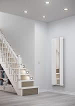 Modern white vertical radiator for stylish home heating - Poshrads UK.