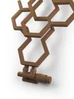 Hexagon-shaped garden sprinkler with adjustable settings for efficient watering.