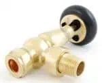 Precision brass pneumatic coupling fitting for POSH Rads air compressors and industrial use.