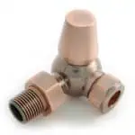 High-quality copper push-fit compression fitting for plumbing systems.