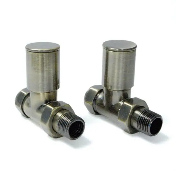 Metal valve fittings for plumbing and heating systems.