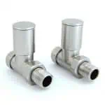 Stainless steel radiator valves for efficient heating system control and durability.