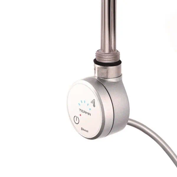 Thermostatic heating control valve with digital display for efficient temperature management.