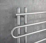 Premium stainless steel towel radiator for bathroom heating and towel drying.