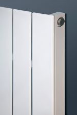 Radiator heating system installed in modern building, energy-efficient heating solution.