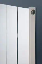 Radiator heating system installed in modern building, energy-efficient heating solution.