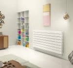 Modern white radiator with sleek design, perfect for contemporary home heating solutions.