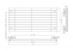 1. Custom adjustable aluminum slatwall display with mounting hardware for retail shops.