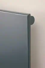 Durable grey metal radiator with sleek design, ideal for modern heating solutions.