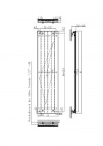 High-quality postal box technical drawing for secure mail delivery.