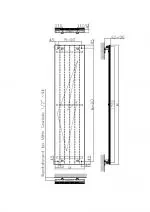 High-quality postal box technical drawing for secure mail delivery.