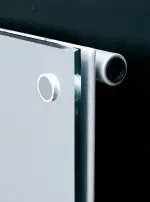 Overhead camera lens on a sleek, modern security or surveillance device.