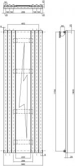 Heavy-duty elevator shaft diagram for commercial applications at Poshrads.