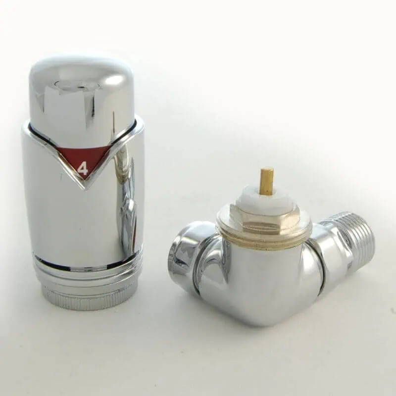 REALM-2-CR-C-CU01_800-1.jpg Chrome radiator thermostatic valve and lockshield valve for heating control.