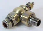 High-quality metal compression fitting for plumbing and industrial use.