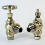 Corrosion-resistant industrial brass valves for plumbing and fluid control systems.