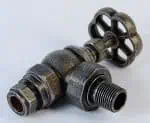 Corrosion-resistant brass valve with threaded connections for plumbing and industrial use.