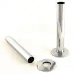 Stainless steel post holder and accessories for outdoor signs and displays.