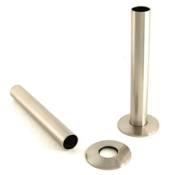 Stainless steel door stopper set with wall mount and removable stopper for door protection.