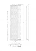 1. Adjustable wall-mounted radiator with 41mm spacing, ideal for heating solutions.