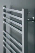 Highly durable metal towel warmer radiator for bathrooms and kitchens - modern heating solution.