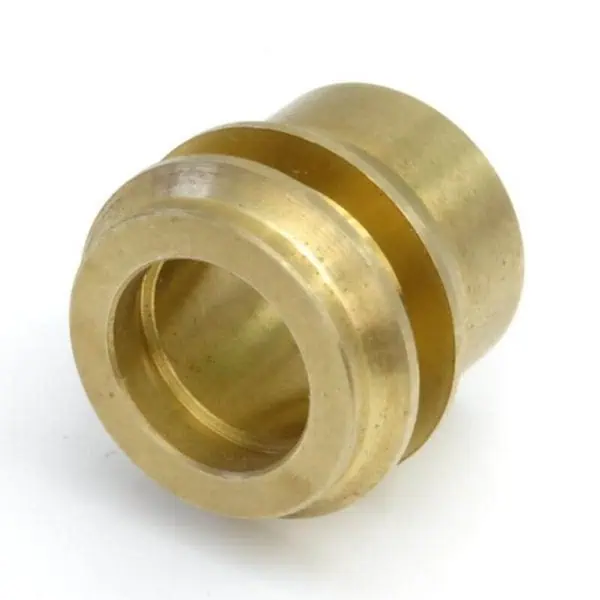 Brass machinery part for industrial applications.