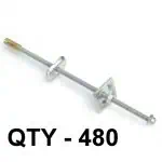 Adjustable screw jack for lifting and leveling machinery, durable industrial component.