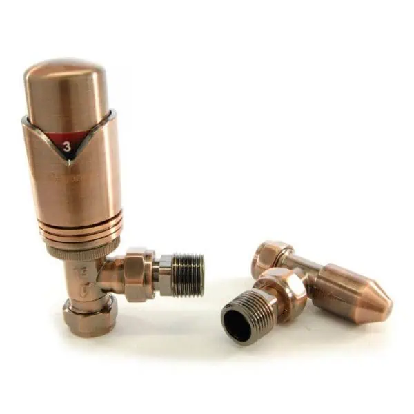High-quality copper irrigation valves for garden watering systems.