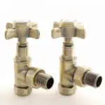 Corrosion-resistant brass radiator valves for efficient home heating systems.