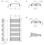 Heavy-duty towel warmers, wall-mounted bathroom radiator, innovative heating solutions, Poshrads design.
