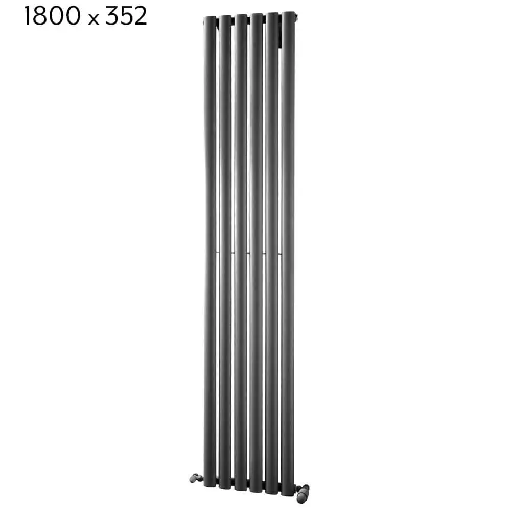 dorney_vertical_anthracite_radiator_120872_1800x352 Stainless steel modern vertical radiator for home heating and decor.