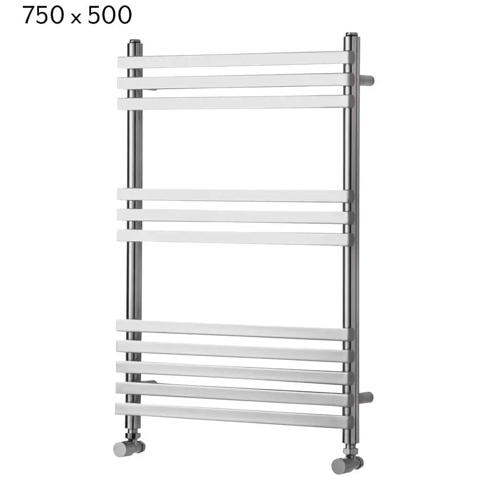 oxfordshire_chrome_towel_rail_120951_750x500 Modern heated towel rail radiator in chrome finish for bathrooms and kitchens.