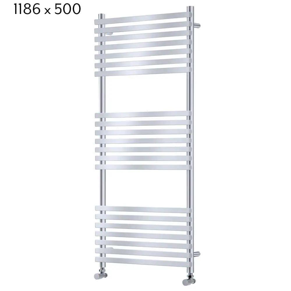 oxfordshire_chrome_towel_rail_120955_1186x500 Modern towel radiator, chrome heated towel rail, bathroom heated towel warmer, stylish silver towel warmer, heating element for bathrooms.