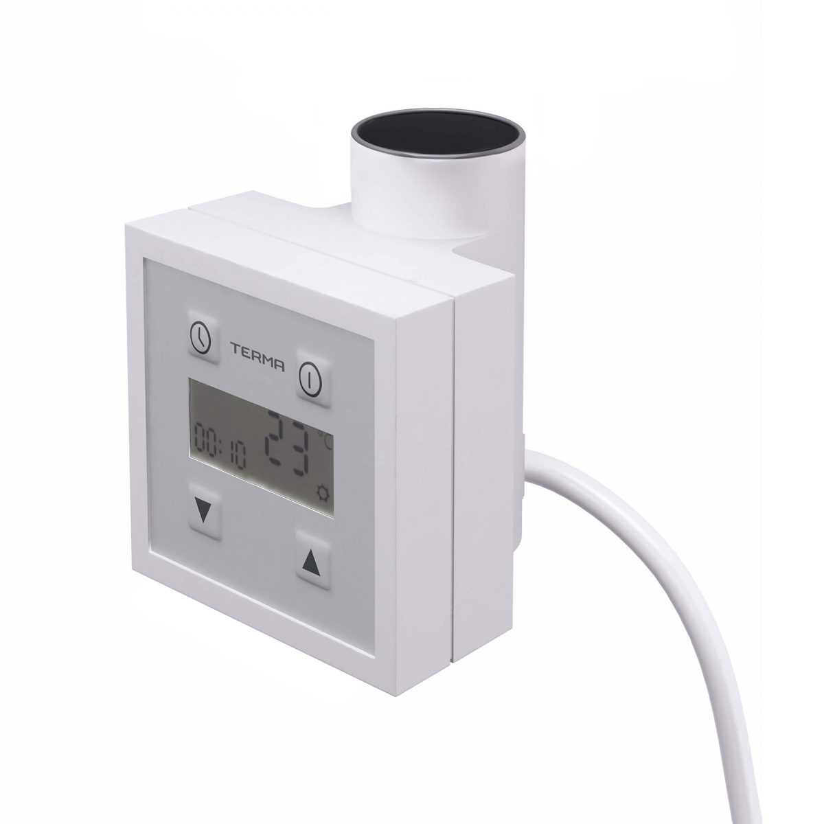 Terma KTX 3 Thermostatic Heating Element Controller – White with White Cable