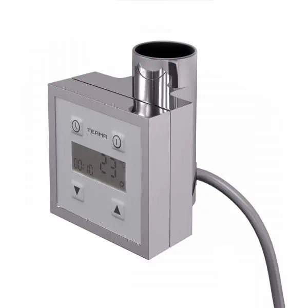 Digital food temperature controller with stainless steel probe for accurate cooking monitoring.