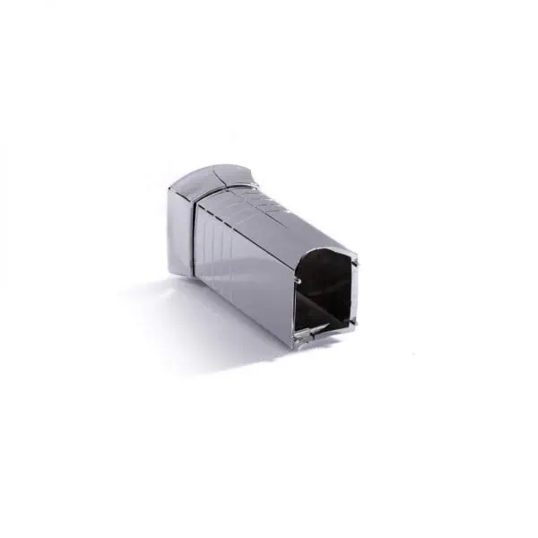 Stainless steel mail post box deposit tube for secure package delivery.