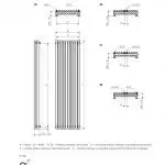 Cooling radiator technical diagram for HVAC systems - Poshrads blueprints.