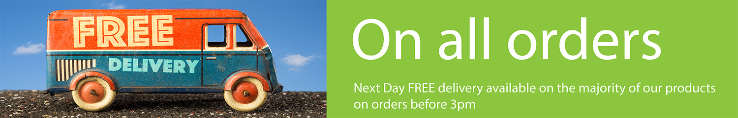 Free Delivery on all orders placed before 3pm