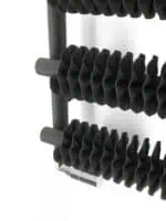 Black acoustic foam panels for soundproofing and noise reduction.