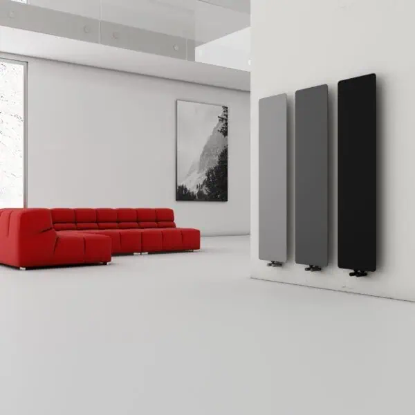 Carisa Croydon Light Grey Slim Designer Radiator