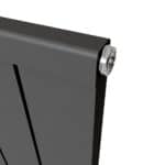 Metal sign hinge detail for POSHrads business signage.