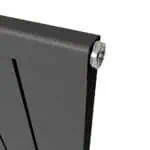 Metal sign hinge detail for POSHrads business signage.