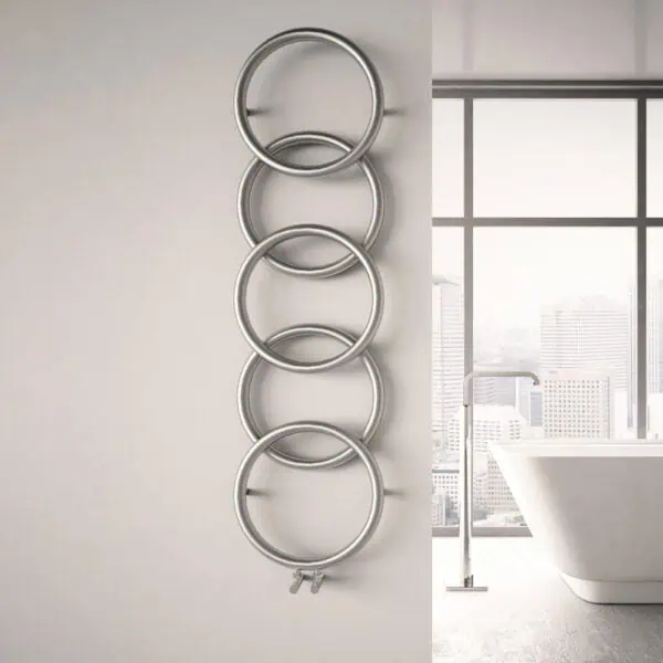 Elegant stainless steel towel rings for modern bathroom decor. Durable, stylish, and easy to install. Perfect for upscale home or commercial bathrooms.