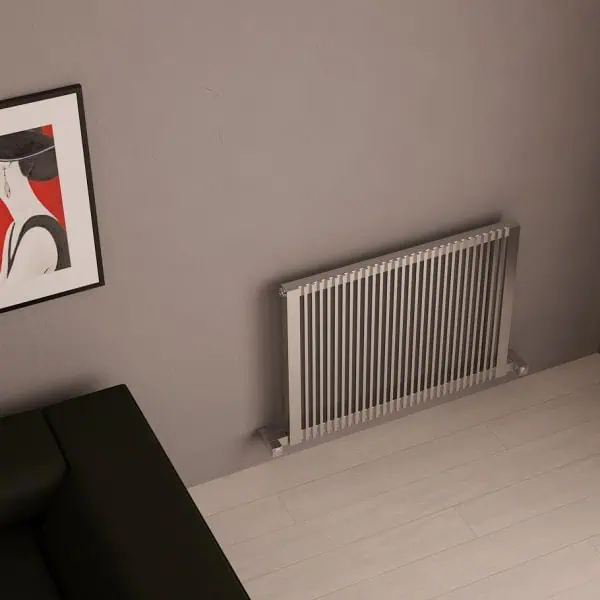 Radiator heating system in modern interior living room.