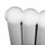 Modern white radiator for home heating, sleek and energy-efficient.