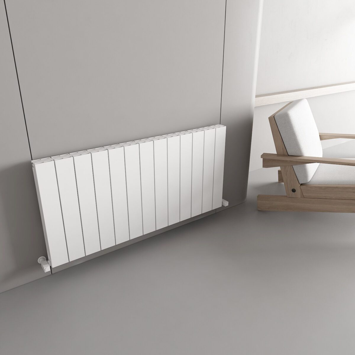 Carisa Nemo Double White Horizontal Designer Radiator