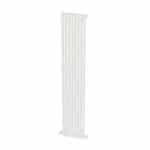 Aluminum vertical radiator for home heating, modern and energy-efficient design.