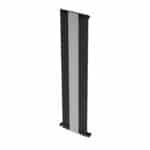 High-tech industrial LED light fixture, modern energy-efficient lighting solution, black metal design.