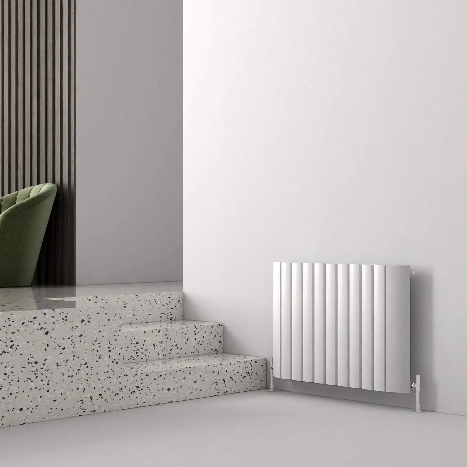 Carisa Gaia Horizontal White Designer Radiator Carisa Gaia Horizontal White Designer Radiator