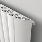 Radiator heating system with modern white panel heaters for home and office warmth.